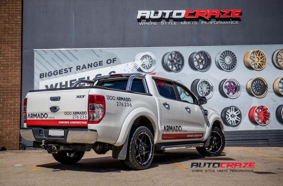 FORD RANGER GD07 MATTE BLACK MILLED